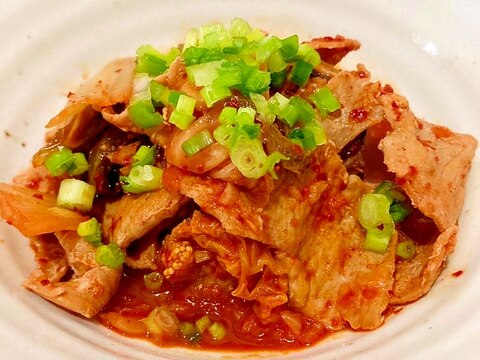 豚キムチ丼にも◎簡単豚キムチ(1人分)